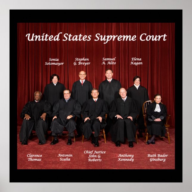 United States Supreme Court Poster (Front)