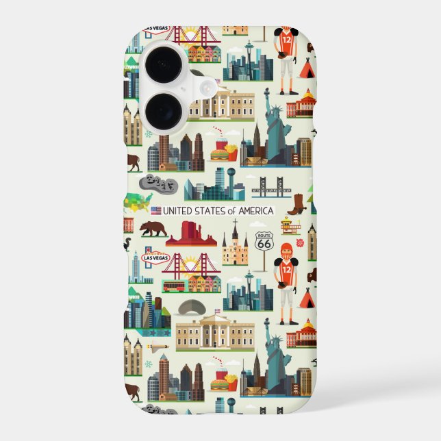 United States Symbols Pattern (Back)