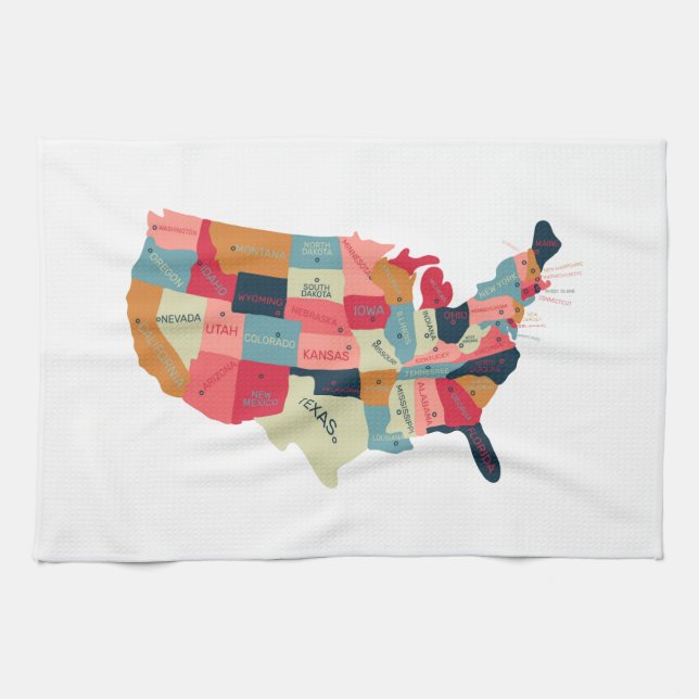 United States Tea Towel (Horizontal)