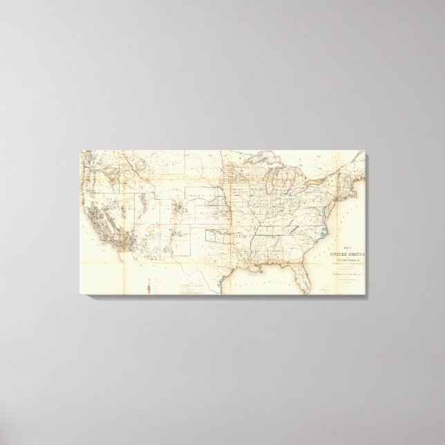 United States, Territories Canvas Print (Front)
