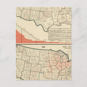 United States Thematic maps Postcard