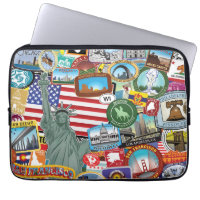 United States Travel Sticker Pattern