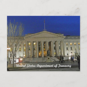 United States Treasury Department Washington DC Postcard