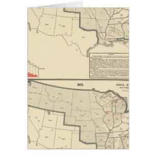 United States Two colour lithographed maps