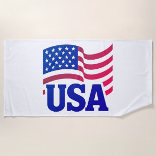 United States Unity Wave Beach Towel
