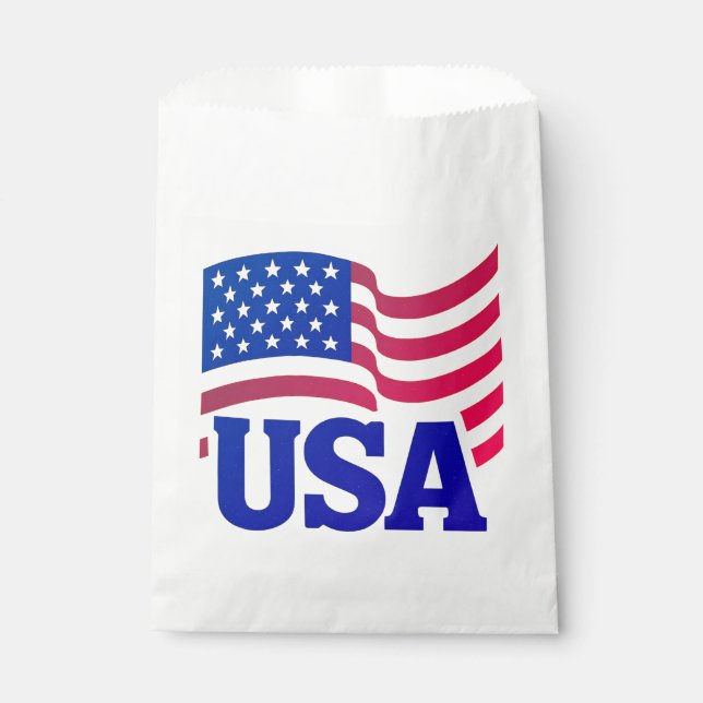 United States Unity Wave Favour Bags (Front)