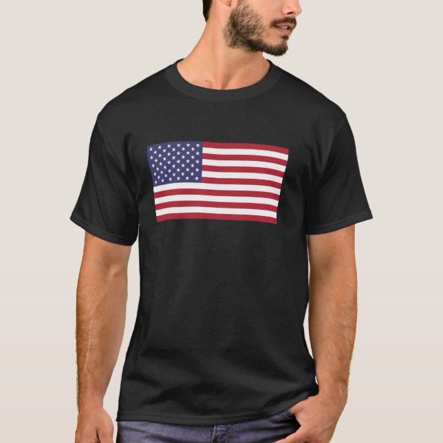 United States USA American Flag USA Fans America L T-Shirt (Front)