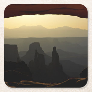 United States, Utah, Canyonlands National Park 3 Square Paper Coaster