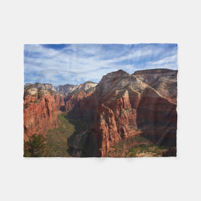 United States, Utah, Zion National Park Fleece Blanket (Front (Horizontal))