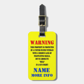 UNITED STATES VETERAN LUGGAGE TAG