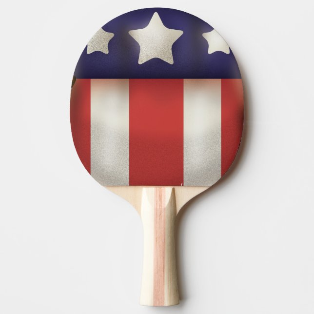 United States Vintage Shield Ping Pong Paddle (Front)
