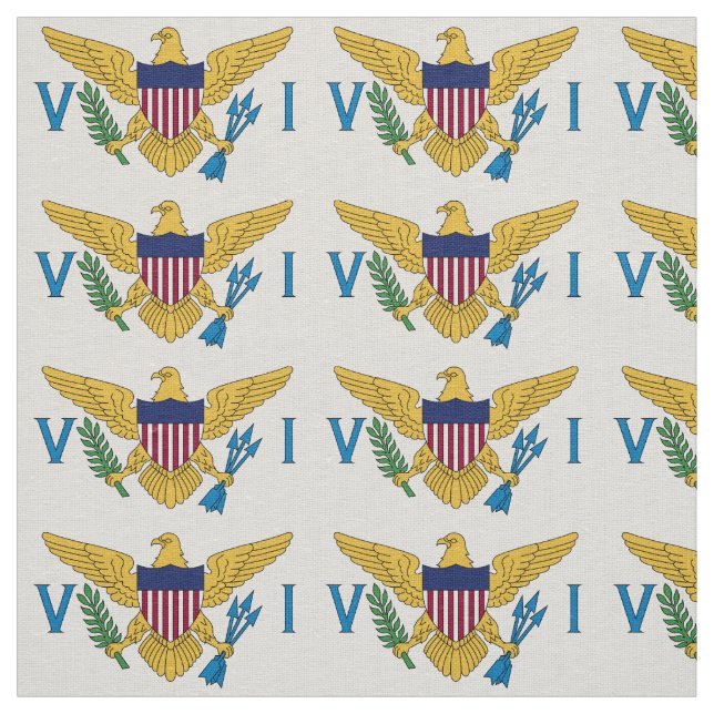 United States Virgin Islands Flag Fabric (Swatch)