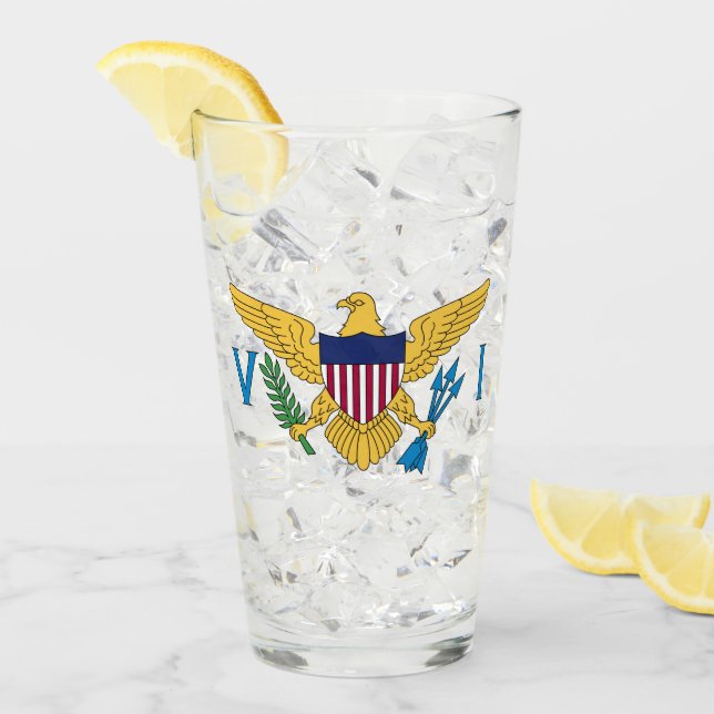 United States Virgin Islands Flag Glass (Front Ice)