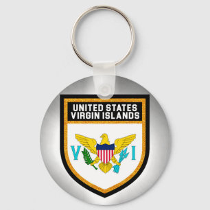 United States Virgin Islands Flag Key Ring