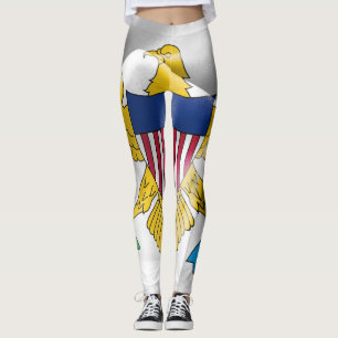 United States Virgin Islands Flag Leggings