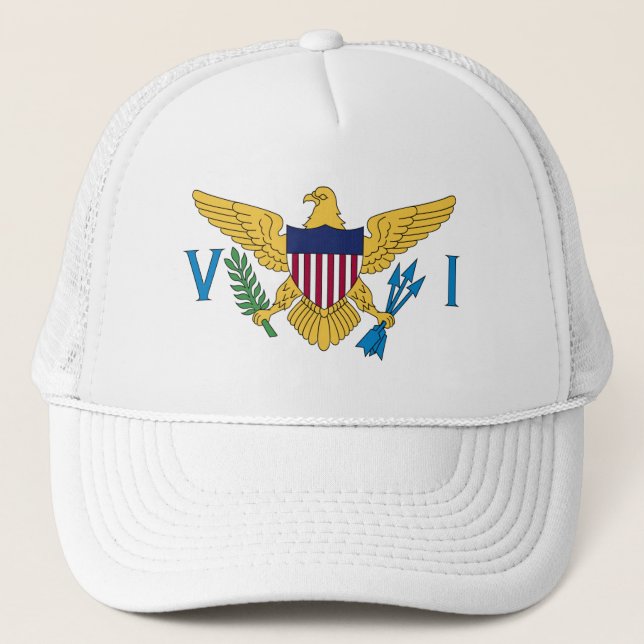 United States Virgin Islands Flag Trucker Hat (Front)