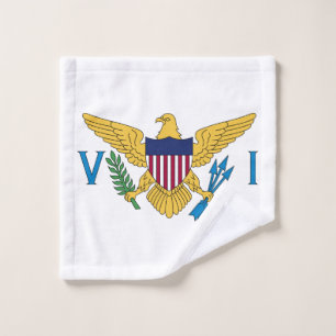 United States Virgin Islands Flag Wash Cloth