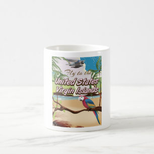 United States Virgin islands vintage travel poster Coffee Mug