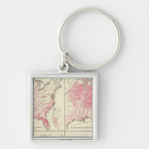 United States vitality maps Key Ring