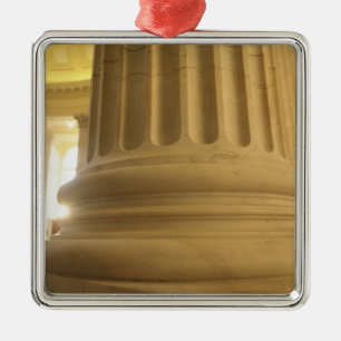 United States, Washington, D.C. A Pillar in the Metal Tree Decoration