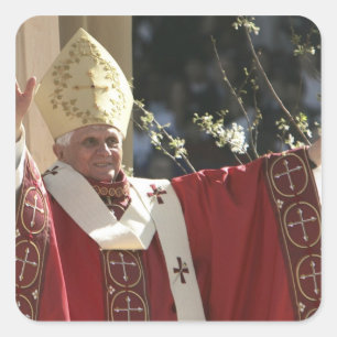 United States, Washington, D.C. Pope Benedict 2 Square Sticker