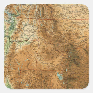United States western section Square Sticker