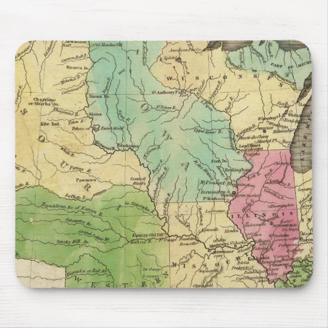 United States with Eastern States Mouse Mat (Front)