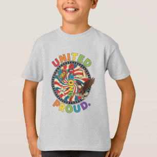 United Strong Proud American Eagle & Shield T-Shirt