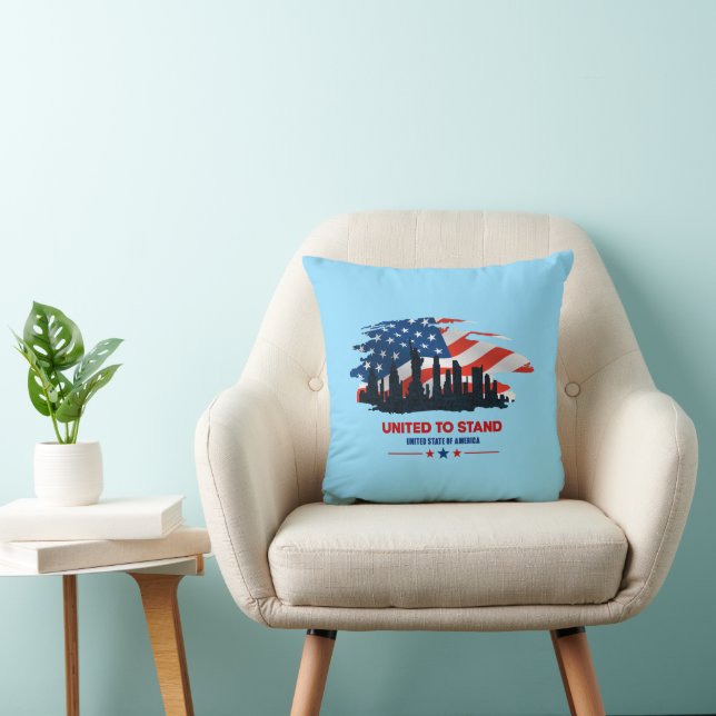 United to Stand | Throw Pillow 16" (Chair)