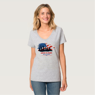 United to Stand Women's V-Neck T-Shirt