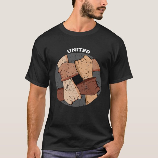 United tolerance simple human simple racism Pullov T-Shirt (Front)