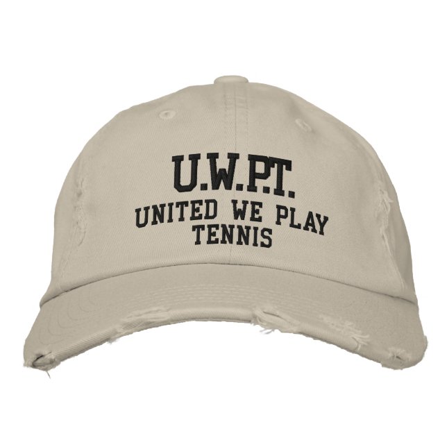 UNITED WE PLAY™  TENNIS EMBROIDERED HAT (Front)