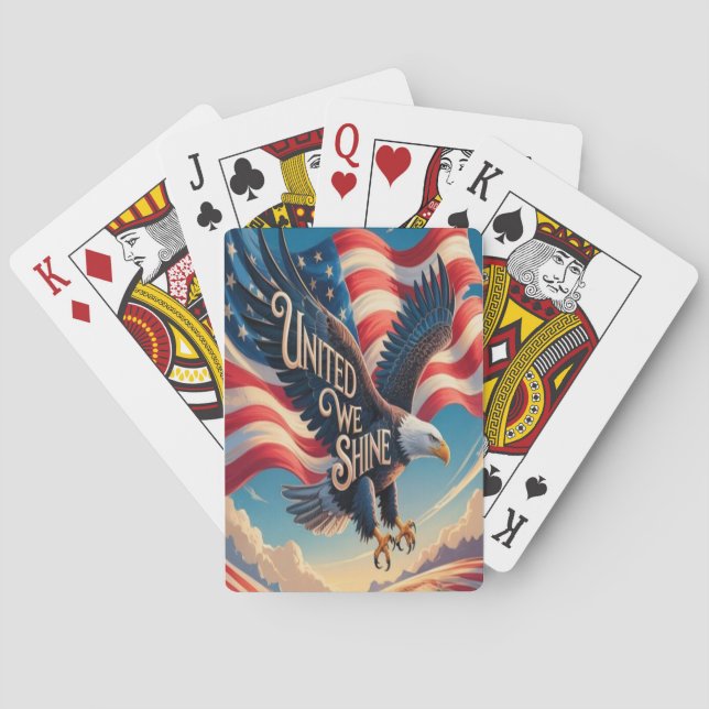 united we shine playing cards (Back)