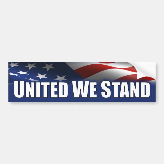 United We Stand - America Bumper Sticker (Front)