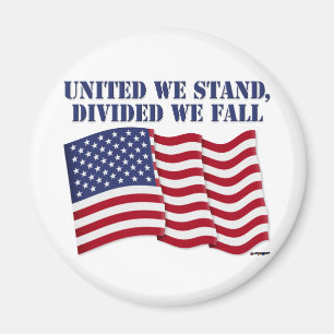 UNITED WE STAND, DIVIDED WE FALL MAGNET