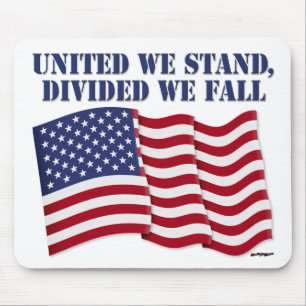 UNITED WE STAND, DIVIDED WE FALL MOUSE MAT