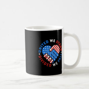 United We Stand Divided We Fall US American Flag S Coffee Mug
