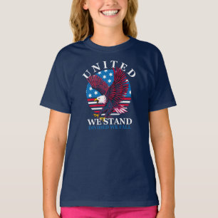 United We Stand - Eagle and American Flag T-Shirt