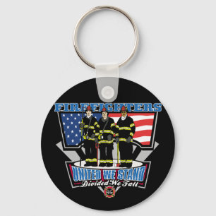 United We Stand Firefighters Key Ring
