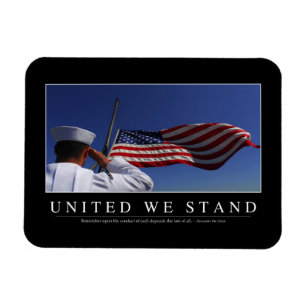 United We Stand: Inspirational Quote Magnet