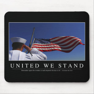 United We Stand: Inspirational Quote Mouse Mat