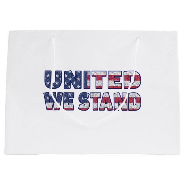 United we stand  large gift bag (Front)