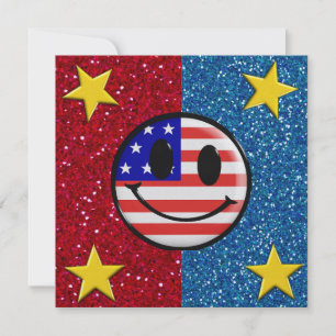 United We Stand - Patriotic Invitation - SRF