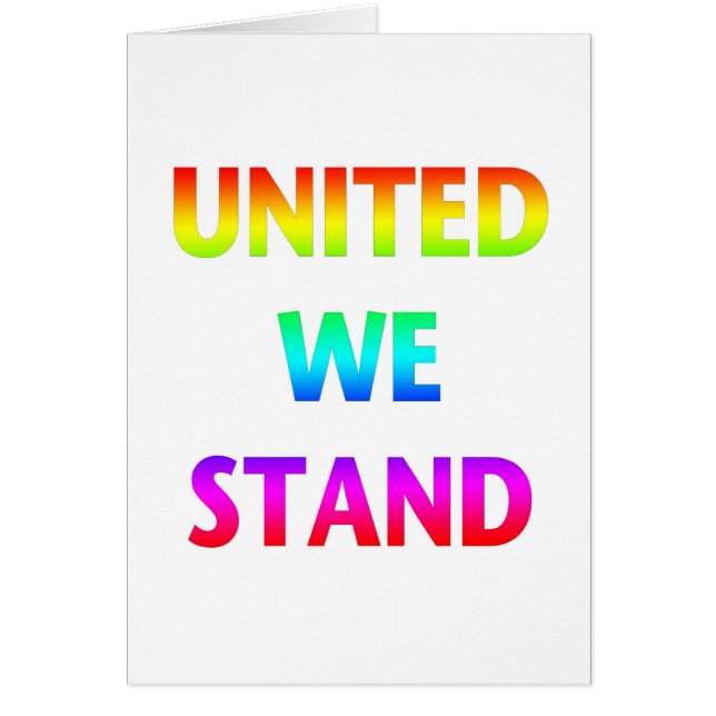 United We Stand Rainbow (Front)