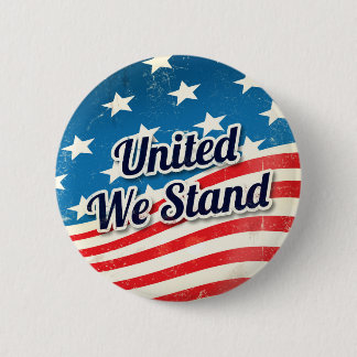 United We Stand Vintage 6 Cm Round Badge
