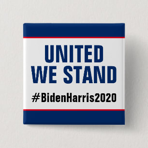 United We Stand Vote Biden Harris 2020 15 Cm Square Badge