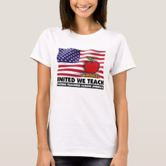UNITED WE TEACH™  Ladies Long Sleeve (Fitted) T-Shirt