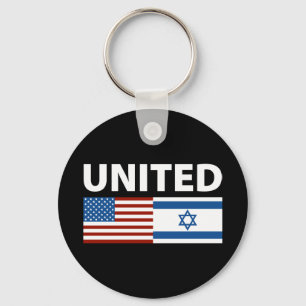 United with Israel Key Ring