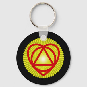 unitheist logo sunburst key ring