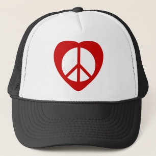 Unitheist peace emblem trucker hat